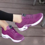 All Seasons Mesh Surface Breathable Light Sports Women’s Purple Shoes