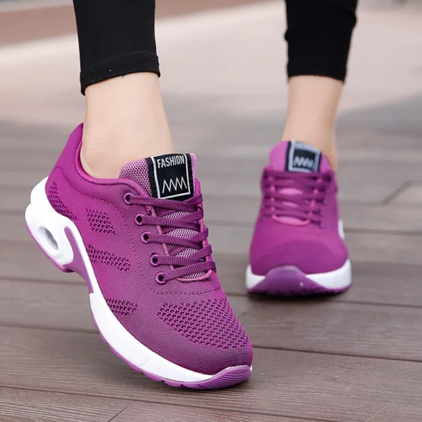 All Seasons Mesh Surface Breathable Light Sports Women's Purple Shoes