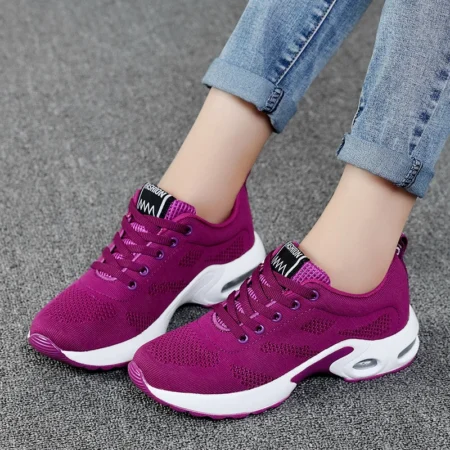 All Seasons Mesh Surface Breathable Light Sports Women's Purple Shoes