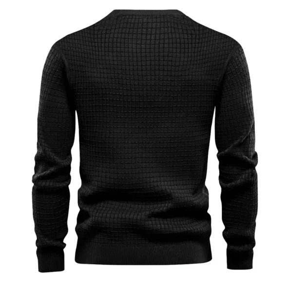 Autumn and Winter Men's Loose Round Neck Versatile Casual Bottoming Black Sweatshirt