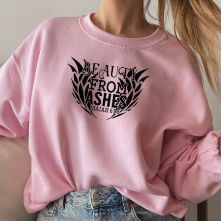 Beauty From Ashes Isaiah Light Pink Sweatshirt for Women