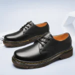 British Style Luxury Outdoor Brand Thick Bottom Oxford Black Shoes 2