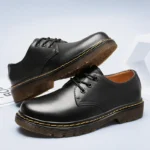 British Style Luxury Outdoor Brand Thick Bottom Oxford Black Shoes 2