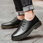 British Style Luxury Outdoor Brand Thick Bottom Oxford Black Shoes 2