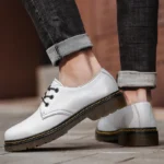 British Style Luxury Outdoor Brand Thick Bottom Oxford White Shoes