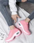 Cross-Border New Air Cushion Pink Color Women’s Shoes Thick Soles Shaking 2