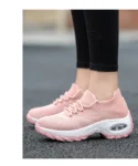 Cross-Border New Air Cushion Pink Color Women’s Shoes Thick Soles Shaking 2