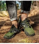 European and American River Hollow Flying Outdoor Hiking Men’s Wading Green Shoes