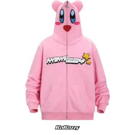 High Quality Comfortable Cosplay Printed Light Pink Hoodie Unisex