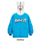 High Quality Cosplay Printed Light Blue Hoodie Unisex