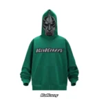 High Quality Cosplay Printed Pure Green Hoodie Unisex