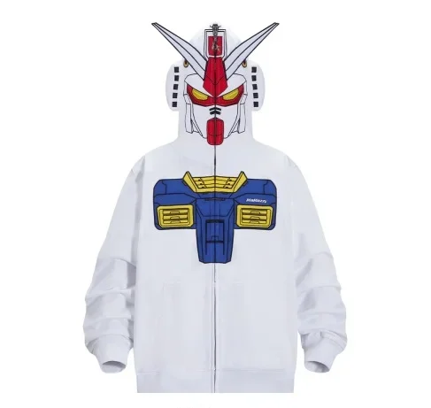 High Quality Cosplay Printed Pure White Hoodie Unisex