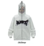 High Quality Cosplay Printed White Hoodie Unisex