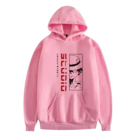 High Quality Long Sleeve Pink Hoodie For Men and Women