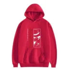 High Quality Long Sleeve Red Hoodie For Men and Women