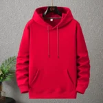 High Quality Premium Red Hoodie for Men