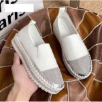 Large Size White Color Loafers Rhinestones Leisure Set Feet Lazy Sports Platform Women’s Shoes 4