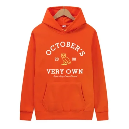 Long Sleeve Outdoor Sport Quality Orange Hoodie For Men and Women