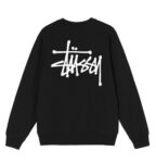 Man’s Black Stussy Crewneck Sweatshirt