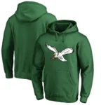 Men’s Comfortable High Quality Eagles Logo Printed Deep Green Hoodie