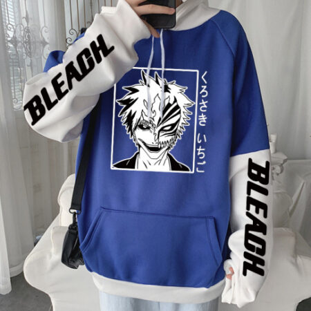 Men’s Creative Printed Stylist Blue Hoodie