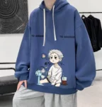 Men’s High Quality Casual Top Trendy Blue Hoodie