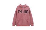 Men’s High Quality Street Zipper Red Color Hoodie