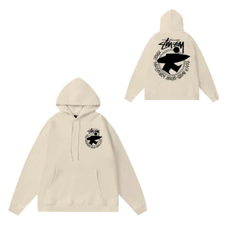 Men’s Premium Beige Hoodie with Printed Logo