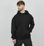 Men’s Premium Quality Long Sleeve Black Hoodie