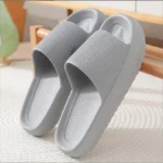 Men’s Women Summer Indoor Home Cross-Border Bathroom Bath Home EVA Men’s Flip-Flops Grey Color