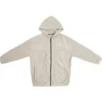 Men's Zipper Casual Beige Hoodie for Outdoor Adventures