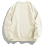 New Crew-Neck Beige Sweatshirt Men’s Autumn and Winter Long Sleeve F