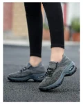 New Grey Color Air Cushion Women’s Shoes Thick Soles Shaking