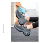 New Grey Color Air Cushion Women’s Shoes Thick Soles Shaking