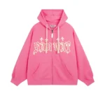 Premium Pink Color Zipper Hoodie for Men’s and Women’s