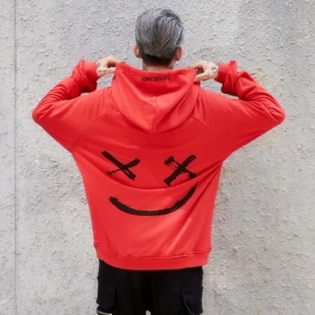 Premium quality loose Red Hoodie For Men