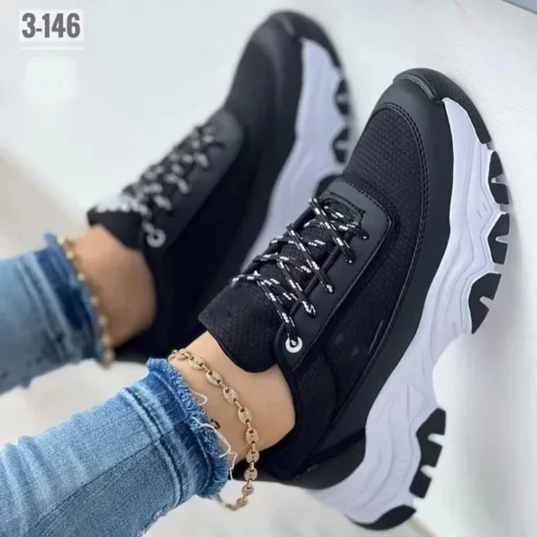 Spring Cross-Border Foreign Trade Casual Sports Black Color Women's Shoes