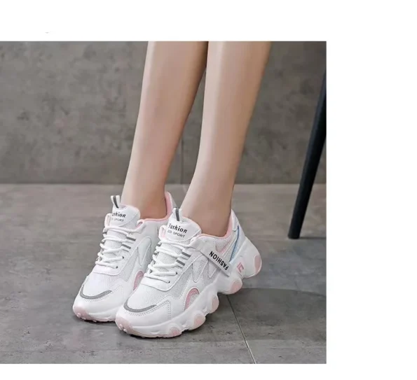 Spring New Breathable Daddy Korean Version Of Sports Pink Women's Shoes