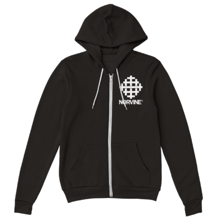 Mens Crosses Zip Black Hoodie