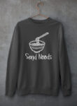 Send Noods Black Sweatshirt for Women