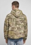 Camouflage Standard Hooded Windbreaker Beige Grey