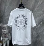 Chrome Hearts Classic Big Horseshoe Short-sleeved White T-shirt