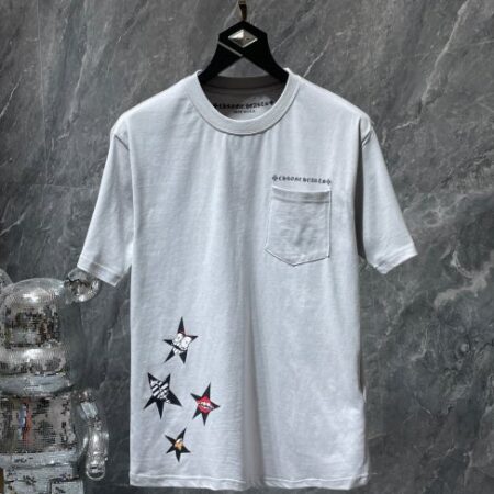 Chrome Hearts Edition Short Sleeve Grey T-shirt