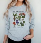 Herbology Plants Magic Men Women Grey Sweatshirt