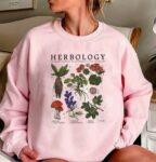 Herbology Plants Magic Men Women Pink Sweatshirt