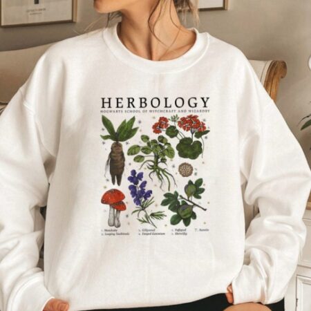 Herbology Plants Magic Men Women White Sweatshirt