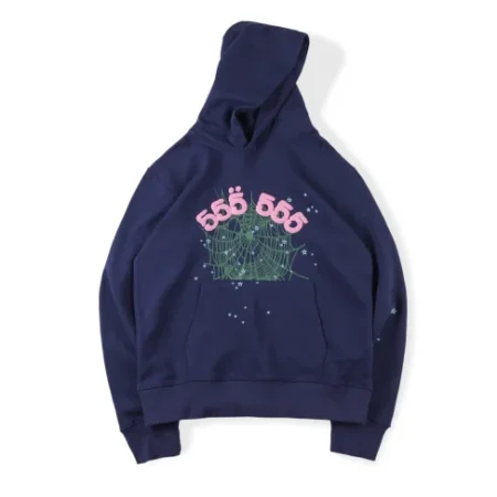 High Quality Male and Female Couples Navy Blue Hoodie