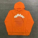 High Quality Male and Female Couples Orange Hoodie