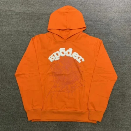 High Quality Male and Female Couples Orange Hoodie