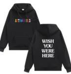 High Quality Printed Rapper Astroworld Logo Black Hoodie For Men